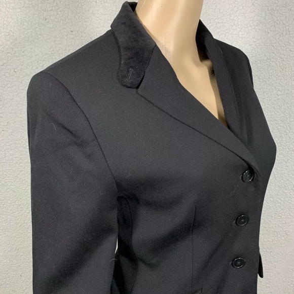 Lauren Ralph Lauren Women's Black Wool Blazer suit Jacket Sz 2p - Picture 2 of 9